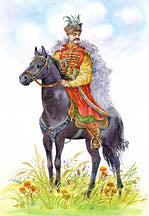N Starovoytova, Kozak Hetman-Black Horse Original