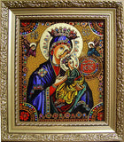 Golden Bohorodytsja Icon 7x8 in