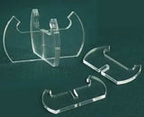 Set of 10 Lucite Stands