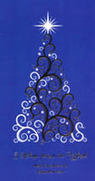 Christmas Card - Silver Tree