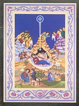 Nativity Card (gold foil)