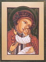 Hutsul Madonna Card (gold foil)
