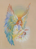 Christening Angel Original Watercolor, N Starovoytova