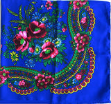 Royal acryllic floral shawl 30 in.