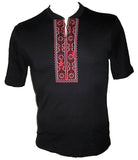 Men's embroidered red Hajdamatska shirt
