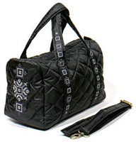 Cross-Stitch Embroidered Quilted Purse