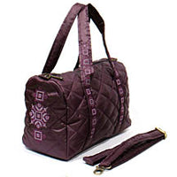 Cross-Stitch Embroidered Quilted Purse