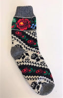 Borshchiv Floral Ladies Wool Socks