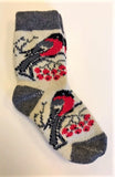 Birds and Berries Ladies Wool Socks