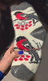 Birds and Berries Ladies Wool Socks