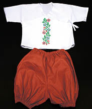 INFANT GIRL'S MULTI FLORAL EMBROIDERED OUTFIT