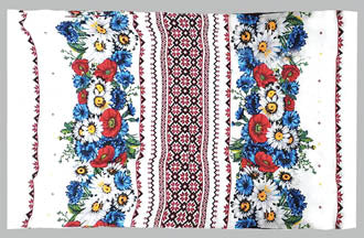 Ukraine Flowers and Embroidery Kitchen Towel