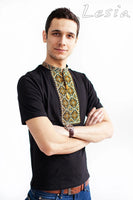 Men's embroidered Haydamatska shirt Brown